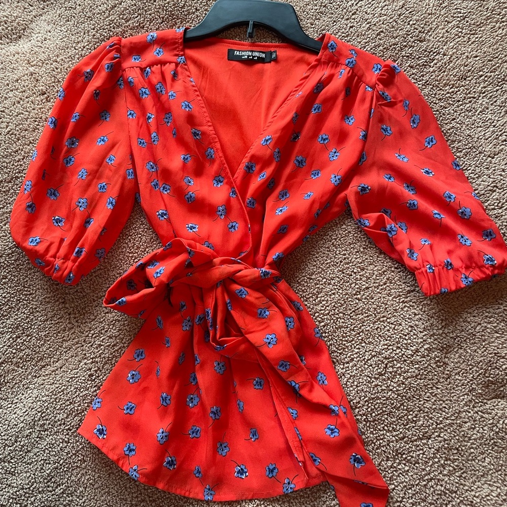 Flower print blouse 🌺